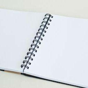 Square Sketch Doodle Notebook - Japanese Sayagata..