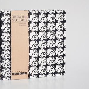 Square Sketch Doodle Notebook - Monkey Fabric..