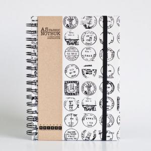 A5 Post Stamp Fabric Wrapped Notebo..