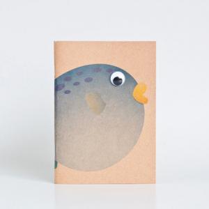 Animal Series Kraft Paper Booklets - Blowfish
