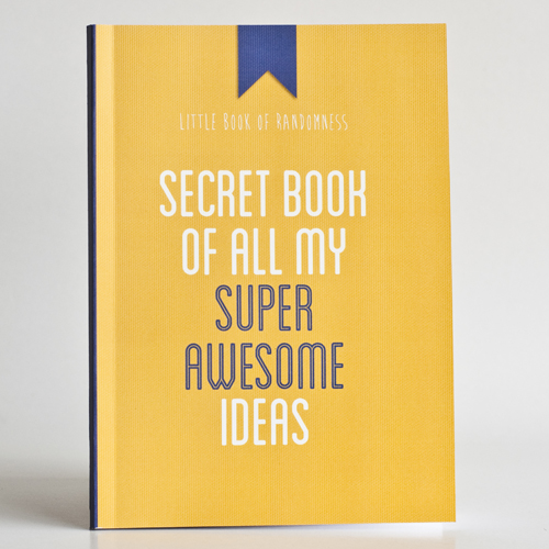 Secret Book Of All My Super Awesome Ideas - Notebook / Journal