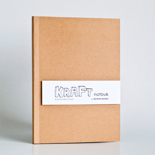 A5 size - Blank Kraft Paper Notebook