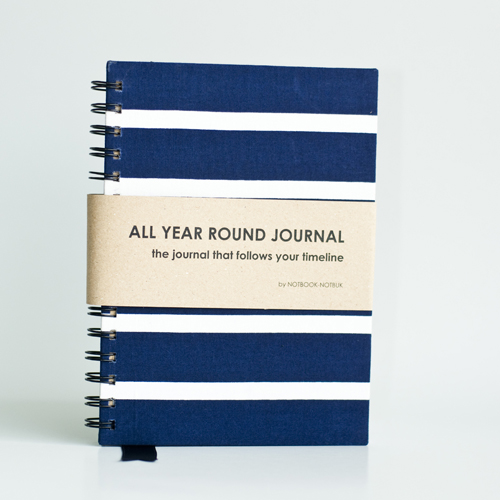 All Year Round Journal (unfilled dates / months / years) - Nautical